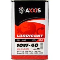 Олива моторне напівсинтетичне AXXIS DZL Light 10W-40, 4л (AX2039) купити в Україні