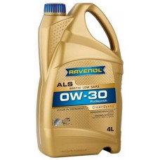 Олива моторне синтетичне RAVENOL ALS 0W-30 4л (1111137004)