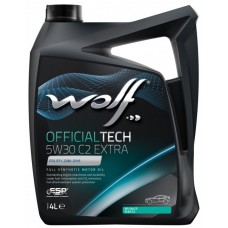 Олива моторне синтетичне WOLF OfficialTech C2 EXTRA 5W-30, 4л (8339677)