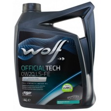 Олива моторне синтетичне WOLF OfficialTech LS-FE 0W-20, 4л (8339370)