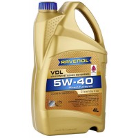Олива моторне синтетичне RAVENOL VDL 5W-40 4л (1111132004)