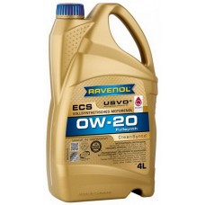 Олива моторне синтетичне RAVENOL ECS EcoSynth 0W-20 4л (1111102004)