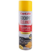 Полироль для пластика CARLIFE Cockpit Cleaner банан, 500мл (CF504)