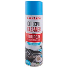 Полироль для пластика CARLIFE Cockpit Cleaner кокос, 500мл (CF509)