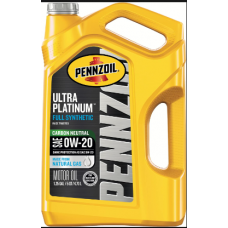Олива моторне синтетичне Pennzoil Ultra Platinum Full Synthetic 0W-20 Motor Oil, 4,73 л (550045193)