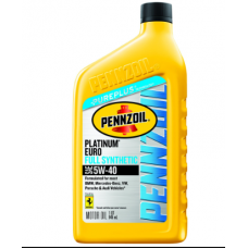 Олива моторне синтетичне Pennzoil Platinum Euro Full Synthetic 5W-40 , 0,946 л (550051120)
