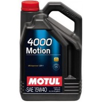 Олива моторне мінеральне MOTUL 4000 Motion 15W-40, 5л (386406) (100295)