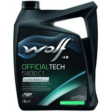 Олива моторне синтетичне WOLF OfficialTech C1 5W-30, 5л (8307911)
