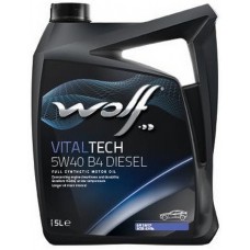 Олива моторне синтетичне WOLF VitalTech DIESEL B4 5W-40, 5л (1042635)