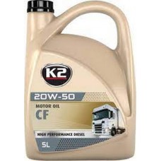 Олива моторне мінеральне K2 MOTOR OIL 20W-50 CF 5л (O4105E)