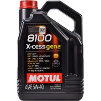 Олива моторне 100% синтетичне MOTUL 8100 X-cess GEN2 5W-40, 5л (368206) (102870)