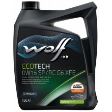 Олива моторне синтетичне WOLF ECOTECH SP/RC G6 XFE 0W-16, 4л (1047250)