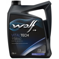 Олива моторне мінеральне WOLF VitalTech 15W-40, 5л (8301117)
