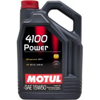 Олива моторне напівсинтетичне MOTUL 4100 POWER Technosynthese 15W-50, 5л (386206) (100273)