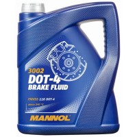 Рідина гальмівна MANNOL MN3002-5 Brake Fluid DOT-4, 5л
