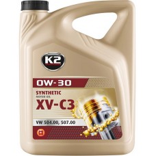 Олива моторне синтетичне K2 SYNTHETIC MOTOR OIL XV-C3 0W-30 5л (O0335S)