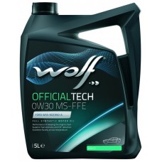 Олива моторне синтетичне WOLF OfficialTech MS-FFE 0W-30, 5л (8333910)