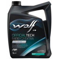 Олива моторне синтетичне WOLF OfficialTech C2 EXTRA 5W-30, 5л (8339776)