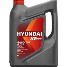 Олива моторне напівсинтетичне XTEER Hyundai Gasoline G700 SN/GF-5, 5W-30 (1061135), 6л