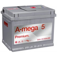 Батарея аккумуляторная A-MEGA Premium (М5) 60Ah 600A, 6СТ-60-АЗ(0)+справа (AP600) купити в Україні