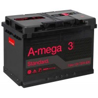 Батарея аккумуляторная A-MEGA Standard (М3) 74Ah 720A, 6СТ-74-АЗ(0)+справа (AS740) купити в Україні