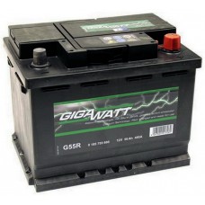 Батарея аккумуляторная GIGAWATT 12В, G55R, 56Ah, 480А купити в Україні