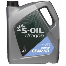Олива трансмісійне мінеральне S-OIL DRAGON GEAR HD 85W90, 4л купити в Україні