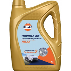 Олива моторне синтетичне GULF FORMULA LEF 0W30, 4л (FORMULA LEF 0W30 4L)