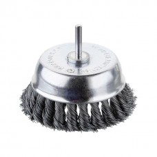 Щетка чашечная 100 мм для дрели, 1/4 (пучки витой проволоки) INTERTOOL BT-3100