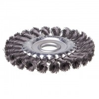 Щетка кольцевая 125x22,2 мм (пучки витой проволоки) INTERTOOL BT-7125