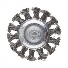 Щетка кольцевая 75 мм для дрели, 1/4 (пучки витой проволоки) INTERTOOL BT-8075