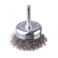 Щетка чашечная 50 мм для дрели, 1/4 (витая проволока) INTERTOOL BT-9050