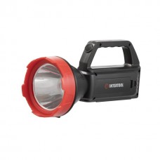 Ліхтар акумуляторний 1LED+1COB LED, power bank, индикатор заряда, солнечная панель INTERTOOL LB-0107