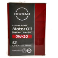 Олива моторне Nissan Strong Save-X 0W20 SP GF-6A, 4л (Japan), 4л (KLAP000204)