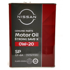 Олива моторне Nissan Strong Save-X 0W20 SP GF-6A, 4л (Japan), 4л (KLAP000204)