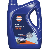 Олива моторне синтетичне GULF MAX 15W40, 4л (MAX 15W40 4L)