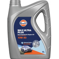 Олива моторне напівсинтетичне Gulf Max Ultra Plus 10W-40, 5л (MAX Ultra Plus 10W40 5L)