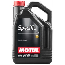 Олива моторне 100% синтетичне MOTUL Specific 0720 5W-30, 5л (102209)