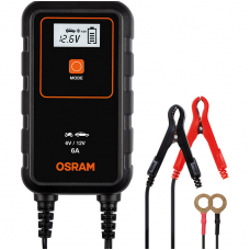 Зарядний пристрій для аккумулятора OSRAM   BATTERYCHARGE 906 / 6V/12V 6A / ДЛЯ БАТАРЕЙ ДО 110AH / ЕСТЬ ПОДДЕРЖКА AGM, EFB, LITHIUM