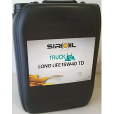 Олива моторне SIROIL LONG LIFE 15W-40 TD, 20л (SIR20720)