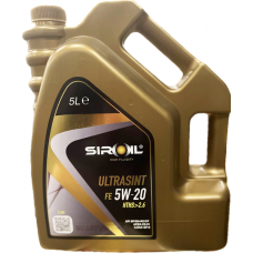 Олива моторне SIROIL ULTRASINT FE SAE 5W-20 HTHS>2.6, 5л (SIR10105)