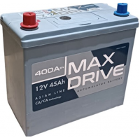 Акумулятор автомобільний 45Ah  MAX DRIVE ASIA SMF (+/-) EN400 NS60 (5458002)