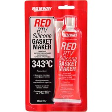 Силиконовый прокладочный герметик RUNWAY Gasket Maker -62C° +343C° красный, 85г (RW8500) купити в Україні