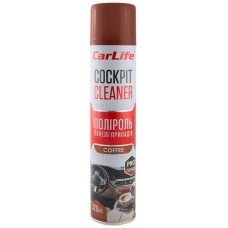 Полироль для пластика CARLIFE Cockpit Cleaner кофе, 320мл (CF327)