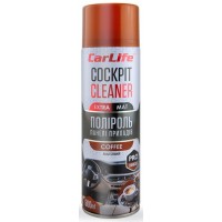 Полироль для пластика CARLIFE Cockpit Cleaner Extra Mat кофе, 500мл (CF526)