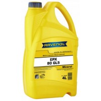 Олива трансмісійне мінеральне RAVENOL Getriebeoel EPX SAE 80W GL-5, 4л (1223201004) купити в Україні