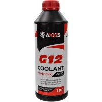 Антифриз AXXIS Сoolant Ready-Mix G12 красный -36°С, 1кг (AXP999G12RRDM1) купити в Україні цена