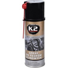 Смазка жидкая для смазки клиновых ремней K2 BELT DRESSING 400мл (W126) купити в Україні