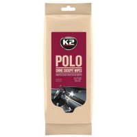 Салфетки влажные для очистки приборной панели и пластиковых деталей K2 POLO PROTECTANT WIPES 24шт (K420) купити в Україні