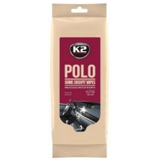 Салфетки влажные для очистки приборной панели и пластиковых деталей K2 POLO PROTECTANT WIPES 24шт (K420) купити в Україні